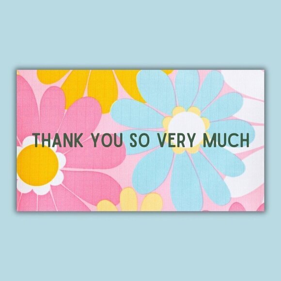 Thank You Cards: 50 Count / 5 Designs - Picture 6 of 7